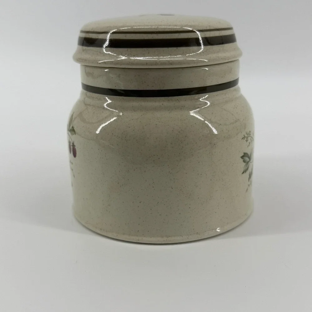 Royal Doulton Lambethware Cornwall Fruit Canister Jar Lid Made in England